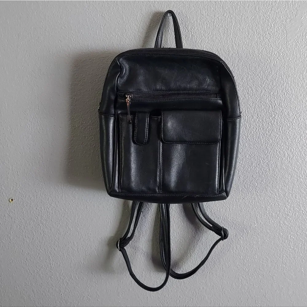 Vintage Hillard & Hanson Black Backpack